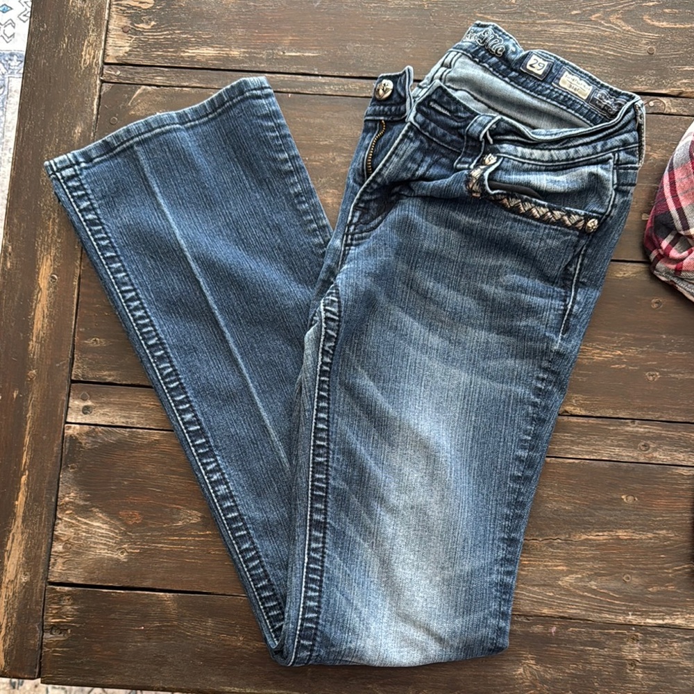 Miss Me Blue Boot Cut Jeans Classic Style